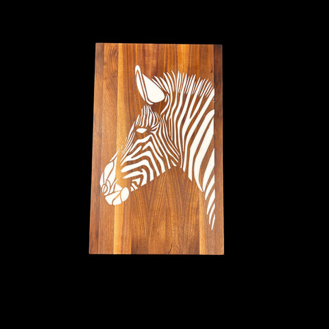 Zebra profile wall art