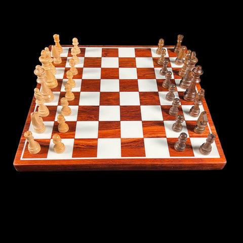 Chessboard, Bubinga and White Resin